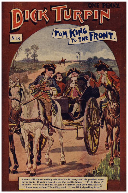Dick Turpin (färg litho) av Robert Prowse Jnr