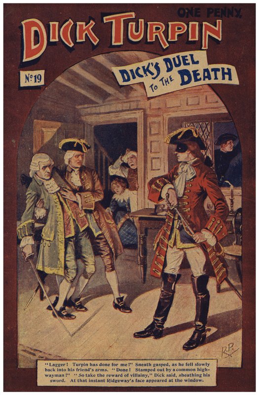 Dick Turpin (färg litho) av Robert Prowse Jnr