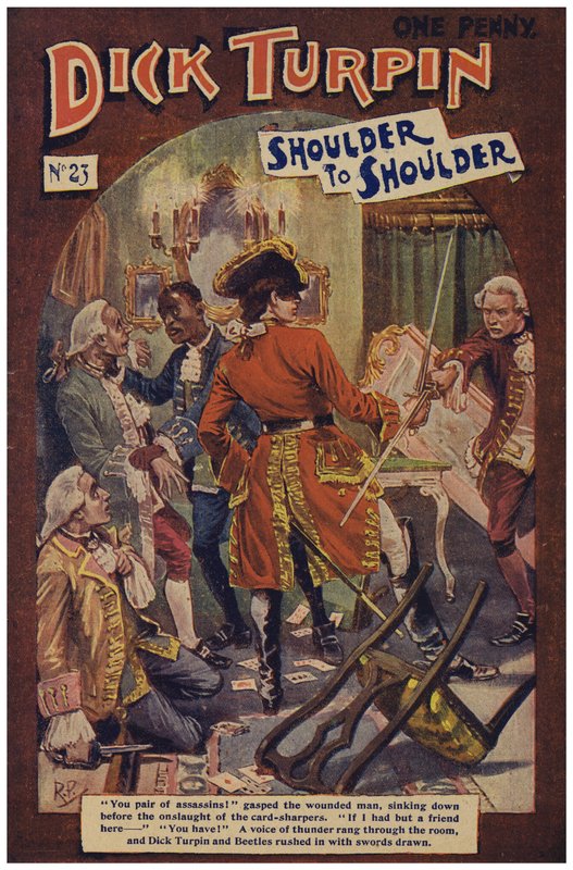 Dick Turpin (färg litho) av Robert Prowse Jnr