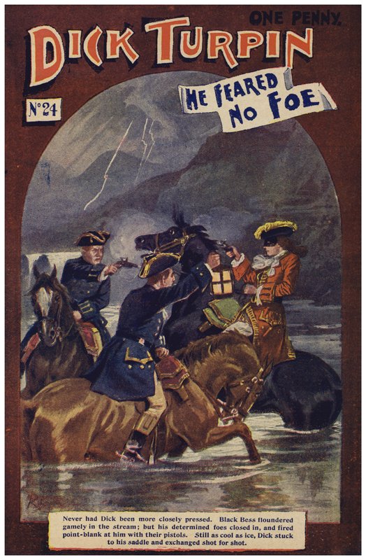 Dick Turpin (färg litho) av Robert Prowse Jnr