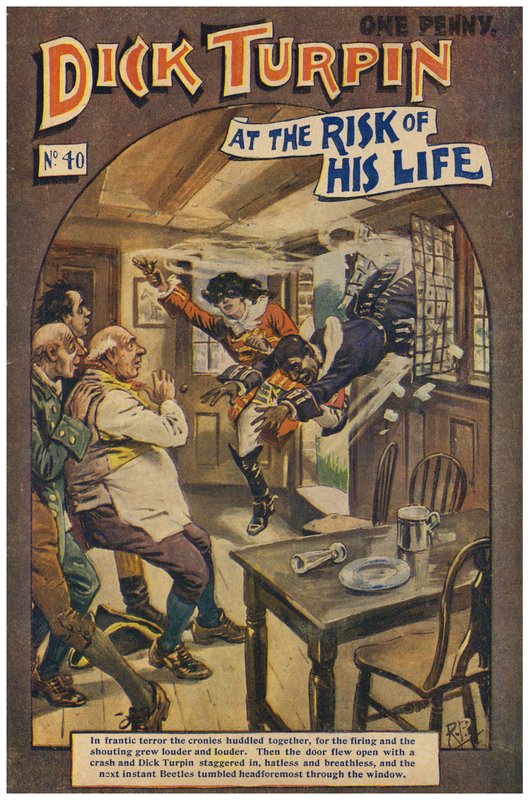 Dick Turpin (färg litho) av Robert Prowse Jnr