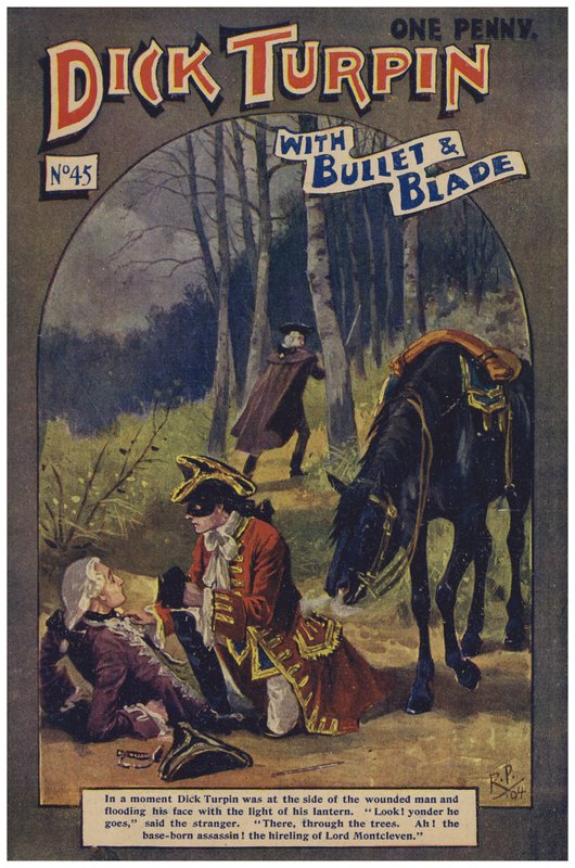 Dick Turpin (färg litho) av Robert Prowse Jnr