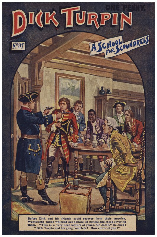 Dick Turpin (färg litho) av Robert Prowse Jnr