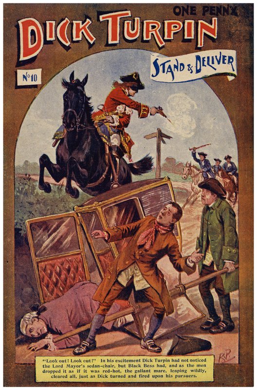 Dick Turpin (färg litho) av Robert Prowse Jnr