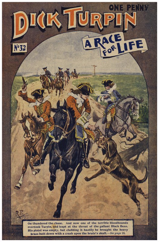 Dick Turpin (färg litho) av Robert Prowse Jnr