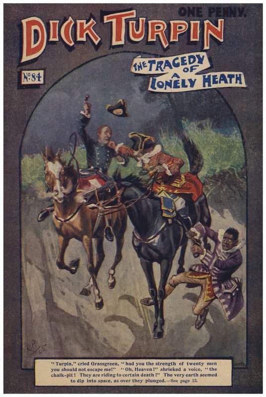 Dick Turpin (färg litho) av Robert Prowse Jnr