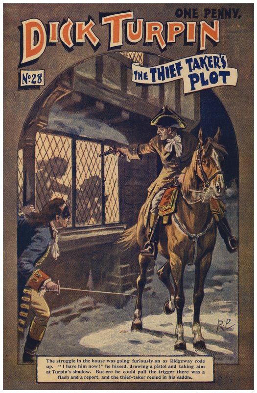 Dick Turpin (färg litho) av Robert Prowse Jnr