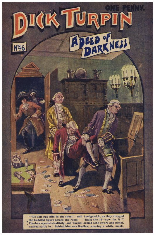 Dick Turpin (färg litho) av Robert Prowse Jnr