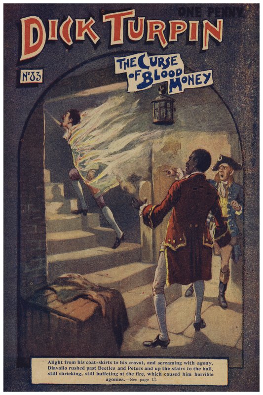 Dick Turpin (färg litho) av Robert Prowse Jnr
