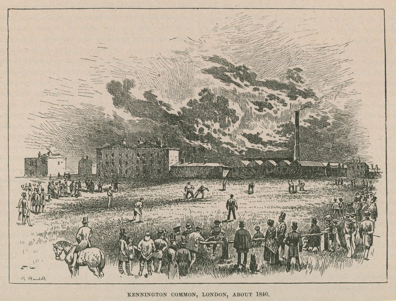 Kennington common, London, omkring 1840 av Robert Randoll