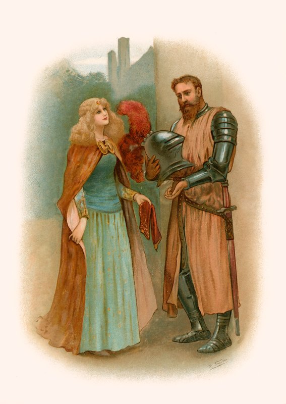 Tennysons Lancelot och Elaine av Robert Sauber