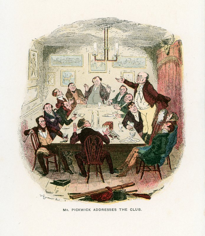 Illustration för Pickwick Papers av Robert Seymour