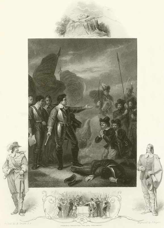 Cromwell slår ner myteriet i armén av Robert Smirke