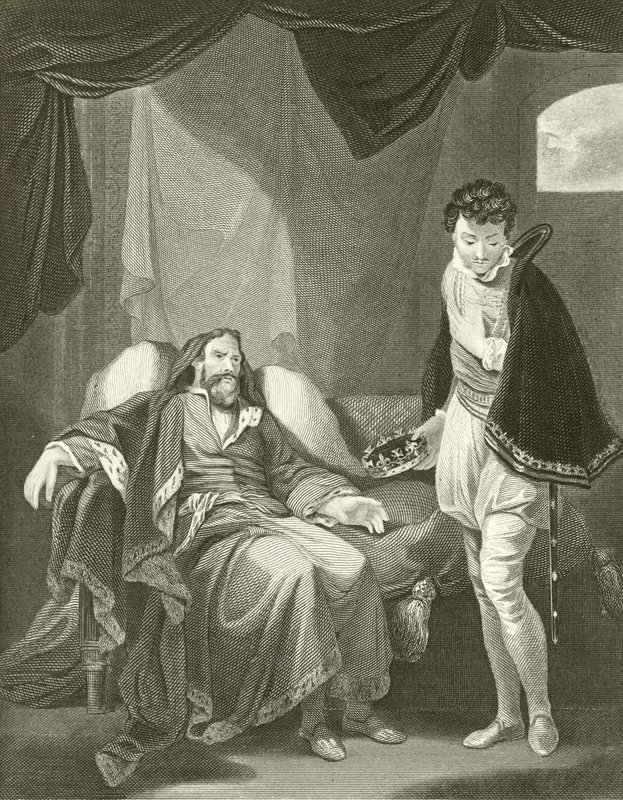 Henrik IV tillrättavisar prins Henrik av Robert Smirke
