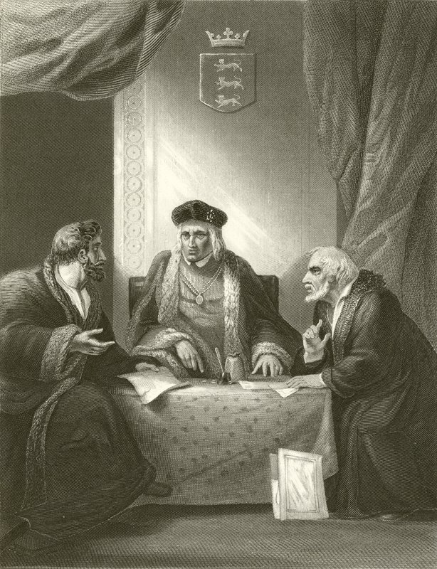Henrik VII med Empson och Dudley av Robert Smirke