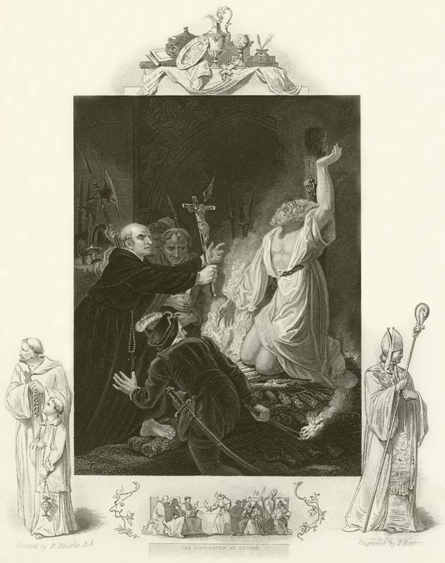 Ärkebiskop Cranmers martyrskap av Robert Smirke