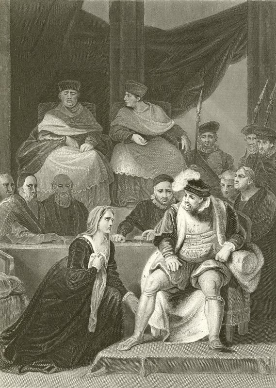 Rättegången mot Henrik VIII:s äktenskap av Robert Smirke