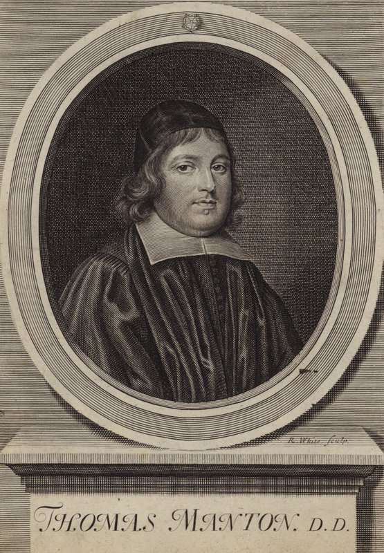 Thomas Manton, engelsk puritansk präst (gravyr) av Robert White