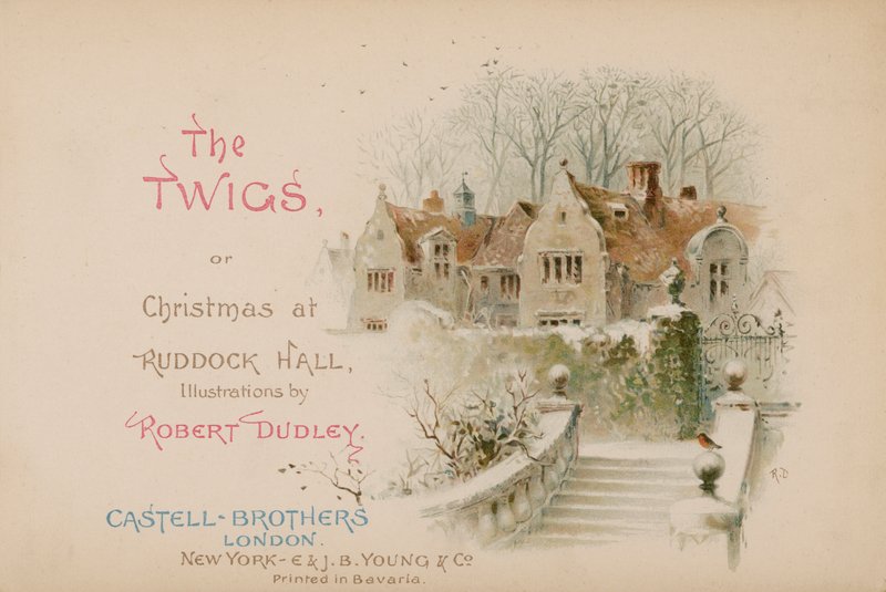 Illustration för The Twigs or Christmas at Ruddock Hall av Robert after Dudley