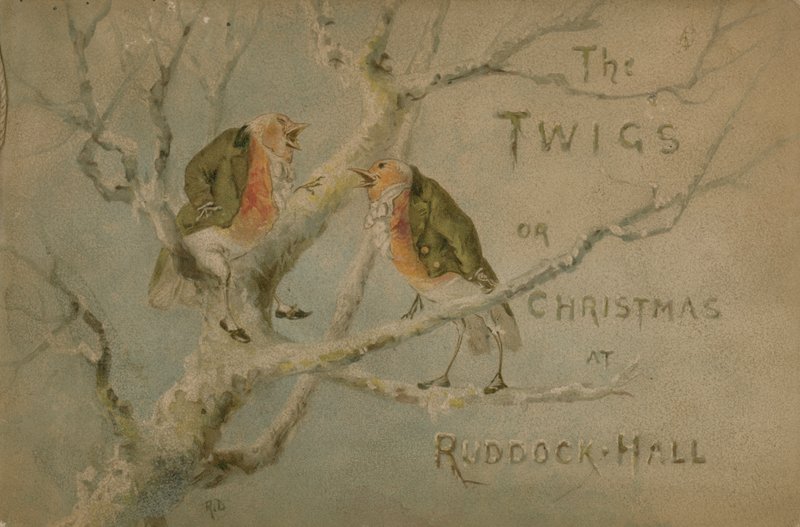 Illustration för The Twigs or Christmas at Ruddock Hall av Robert after Dudley