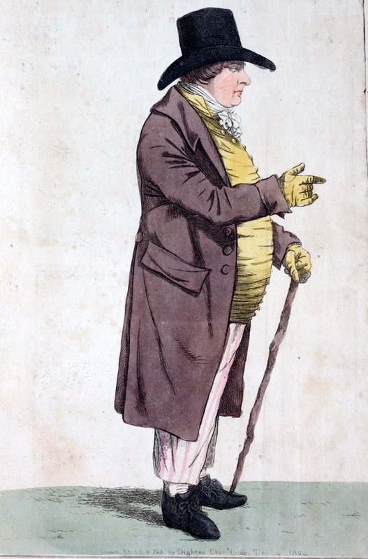 John Townsend, Bow Street Runner (färgad etsning) av Robert the younger Dighton