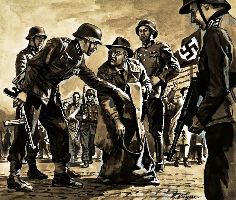 "Förrädaren" som fick världen att skratta, P G Wodehouse (gouache på papper) av Roger Payne