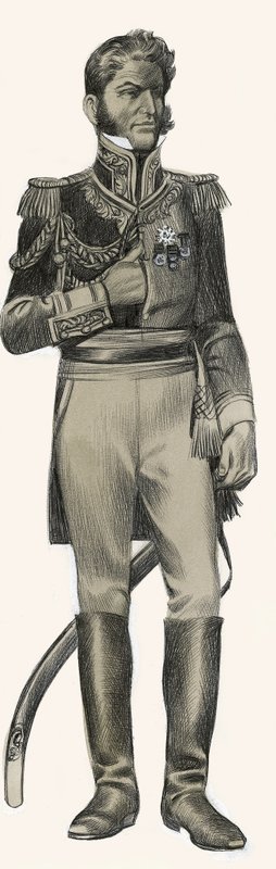 Antonio Lopez de Santa Anna av Ron Embleton