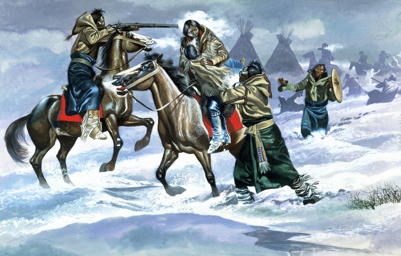 Indianer i snön av Ron Embleton