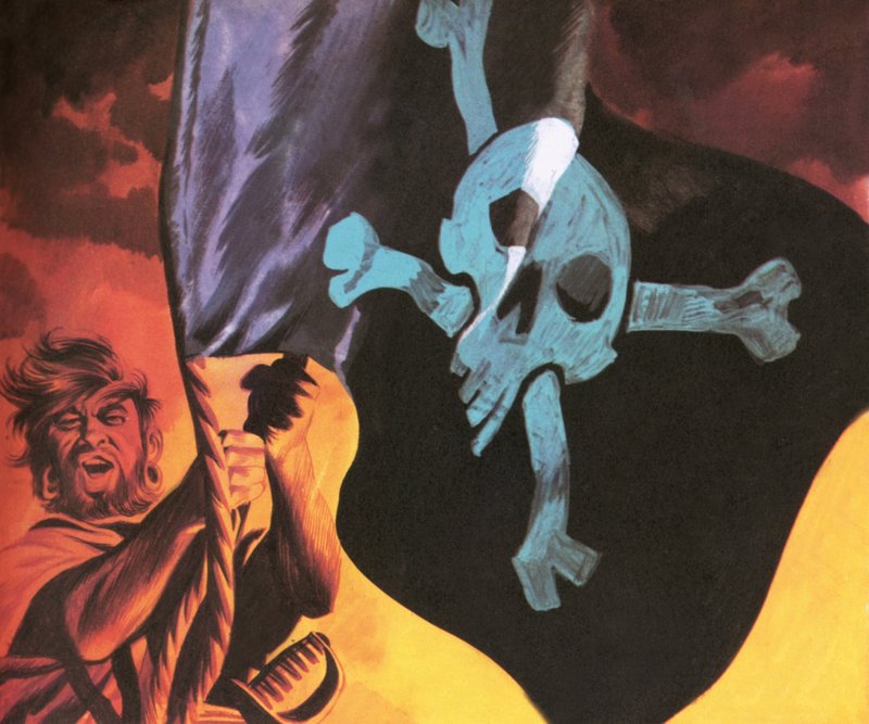 Vi lyfter upp Jolly Roger av Ron Embleton
