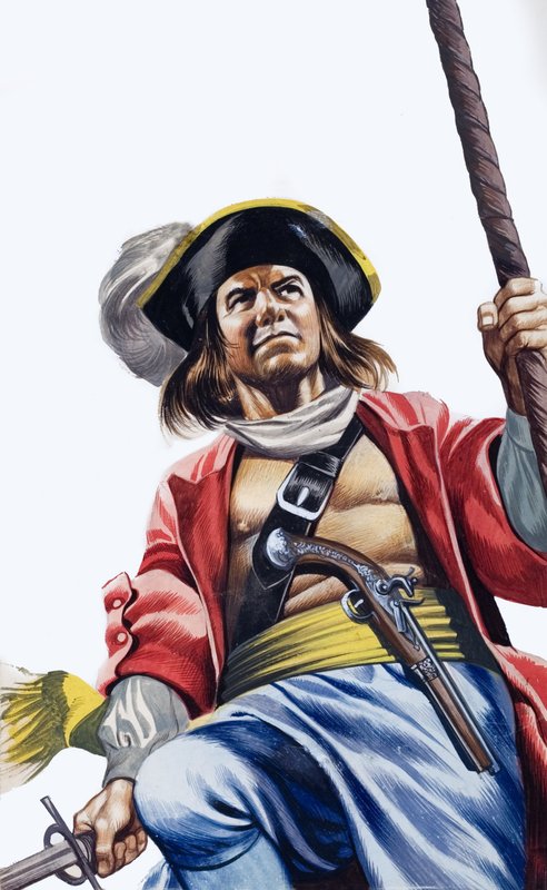 Sir Henry Morgan (gouache på papper) av Ron Embleton