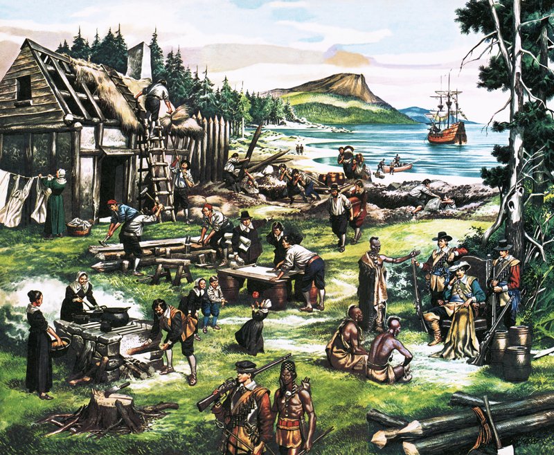 De amerikanska nybyggarna av Ron Embleton