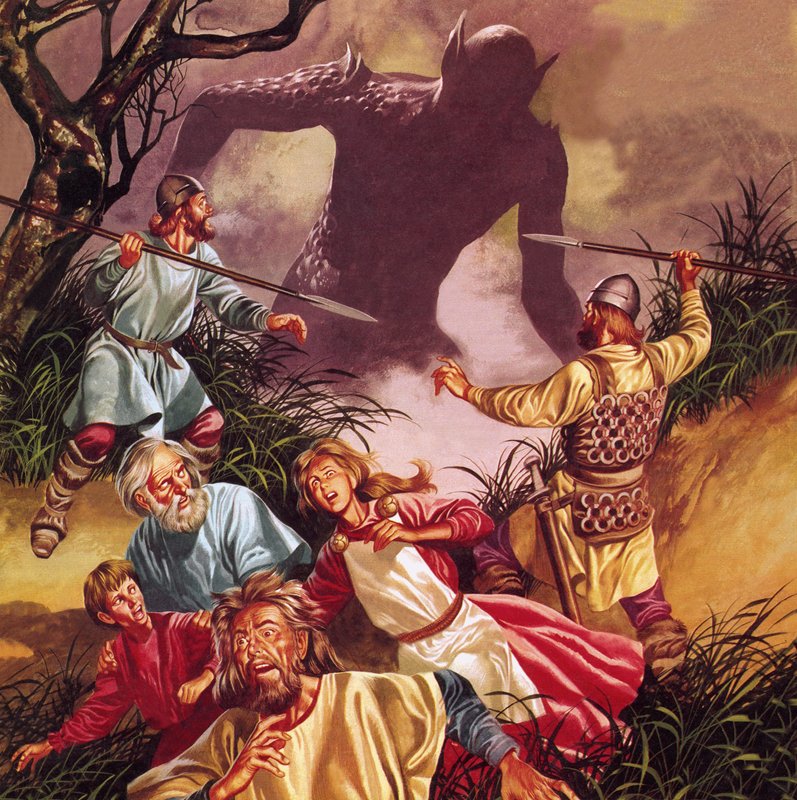 Legenden om Beowulf: Grendel - skräck från träsken av Ron Embleton