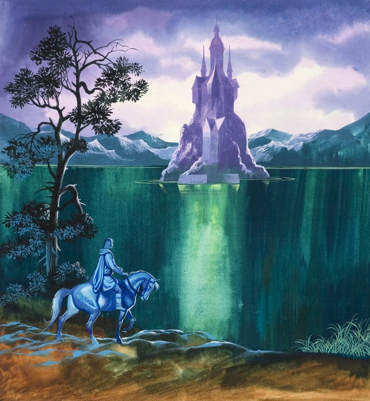 De magiska äpplena (gouache på papper) av Ron Embleton