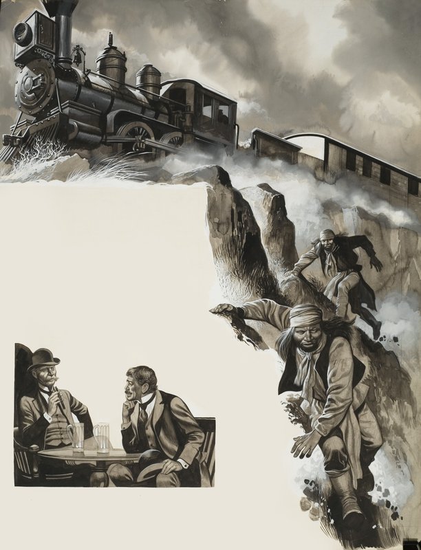 Tåg och banditer av Ron Embleton