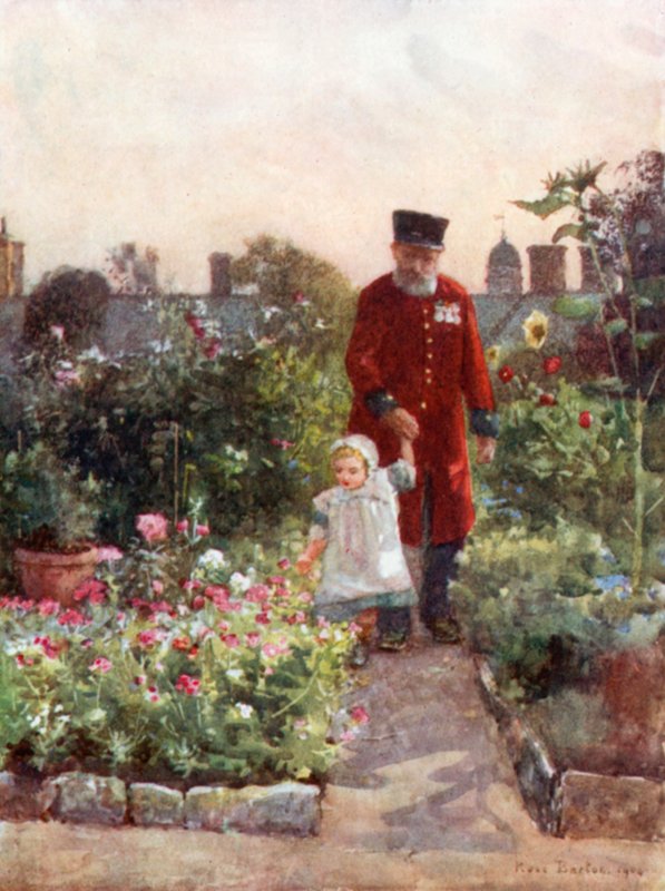 Pensionärernas trädgård, Royal Hospital, Chelsea av Rose Maynard Barton