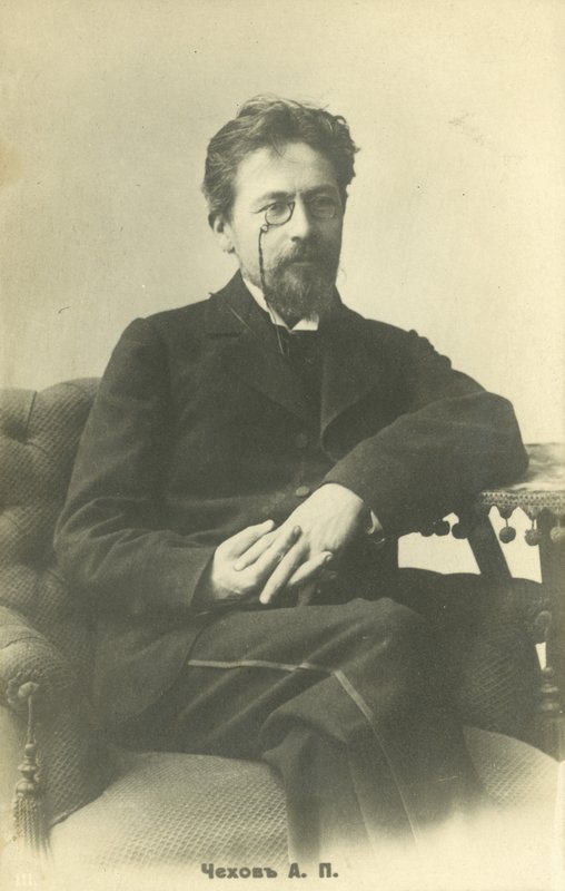 Anton Tjechov, rysk dramatiker av Russian Photographer