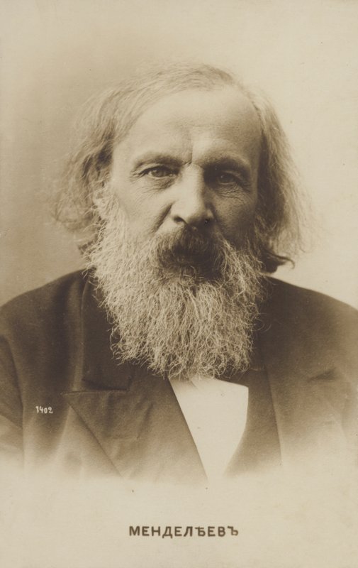 Dmitri Mendeleev, rysk kemist, skapare av det periodiska systemet för grundämnen av Russian Photographer