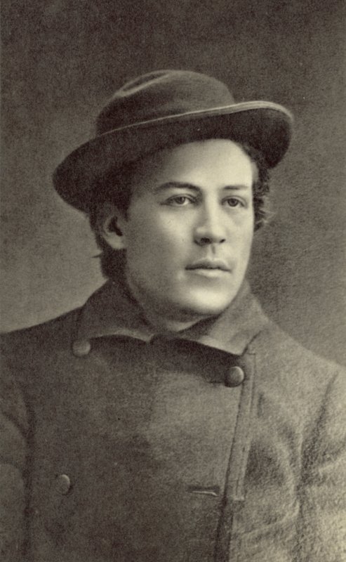 Anton Tjechov, rysk dramatiker, Moskva, 1883 av Russian Photographer