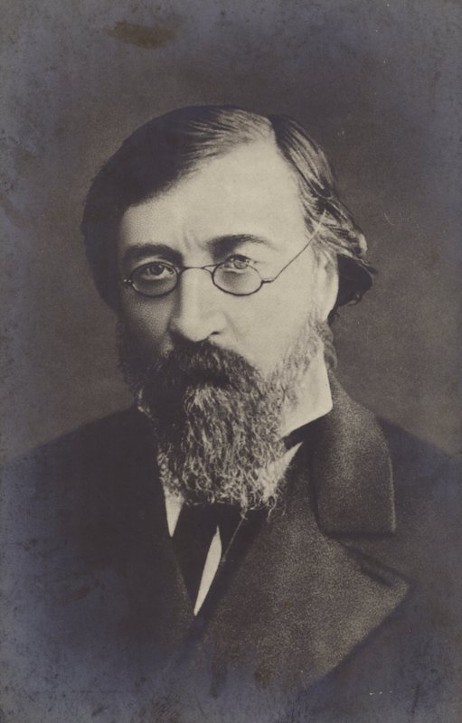 Nikolay Chernyshevsky (1828-1889), rysk filosof, socialist och revolutionär demokrat, sent 1800-tal (s/v foto) av Russian Photographer