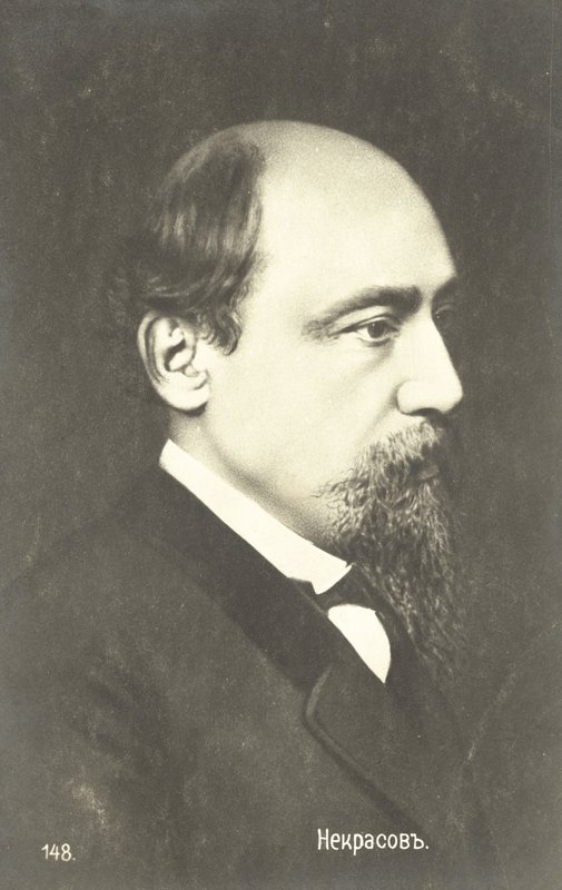 Nikolay Nekrasov, rysk poet (s/v foto) av Russian Photographer