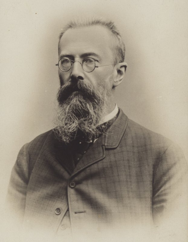 Porträtt av Nikolai Rimsky-Korsakov av Russian Photographer