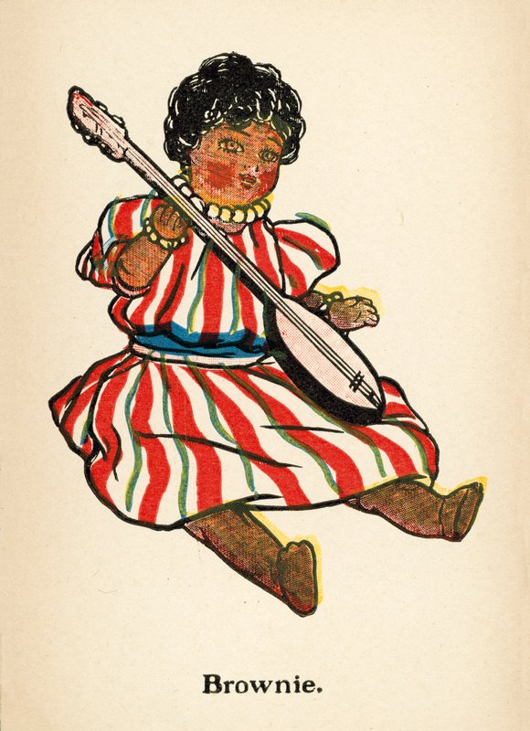 Dockor: Brownie (färg litho) av Ruth Cobb