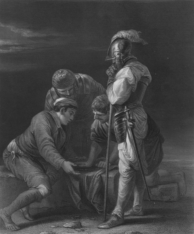 Soldater som spelar av Salvator Rosa