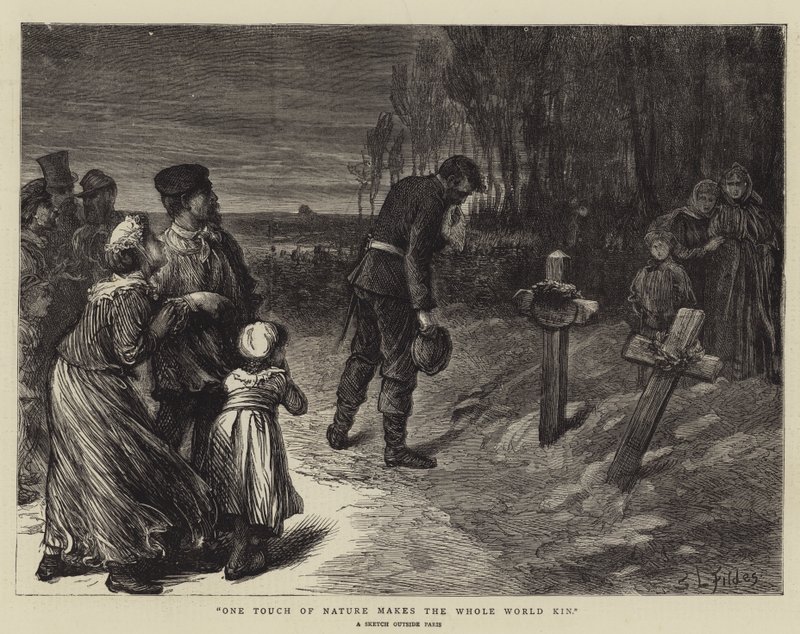 One Touch of Nature gör hela världen anhörig av Samuel Luke Fildes