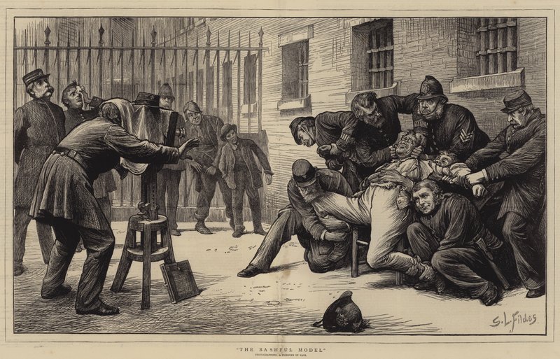 Den blyga modellen av Samuel Luke Fildes