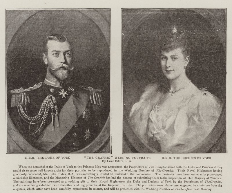 De grafiska bröllopsporträtten av Samuel Luke Fildes