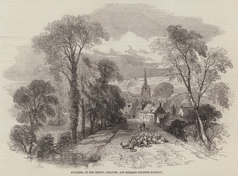 Ancaster, på Boston, Sleaford och Midland Counties Railway av Samuel Read