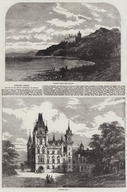 Dunrobin Castle, säte för hertigen av Sutherland, i Skottland av Samuel Read