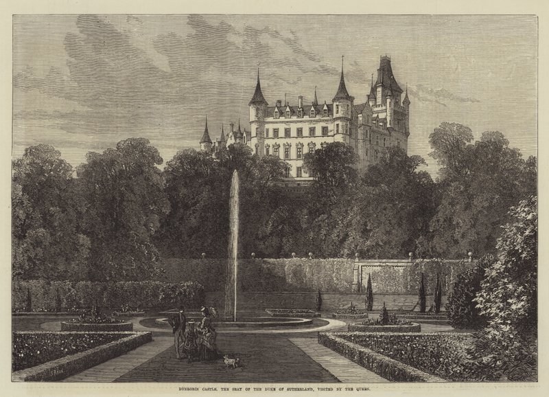 Dunrobin Castle, säte för hertigen av Sutherland, besökt av drottningen av Samuel Read