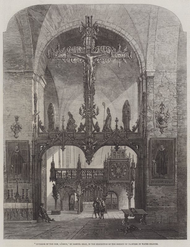 Interiör av Dom, Lubeck av Samuel Read